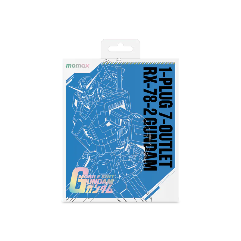 Momax x Gundam ONEPLUG PD20W 2A2C 7位USB拖板 [香港行貨]-DIGIBAL ONLINE