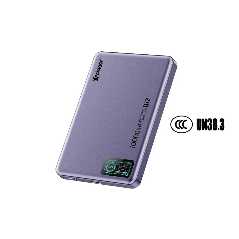 XPower MagDigita² 第2代 彩屏顯示10000mAh PD3.0+QI2 磁吸移動電源 (3C認證版)(鋁合金面)[香港行貨]-DIGIBAL ONLINE