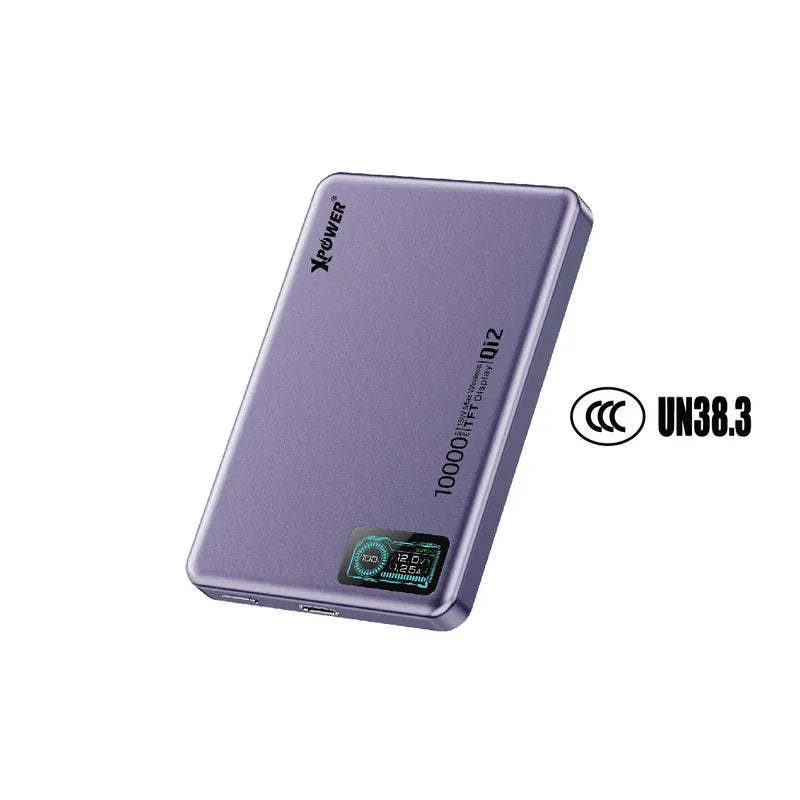 XPower MagDigita² 第2代 彩屏顯示10000mAh PD3.0+QI2 磁吸移動電源 (3C認證版)(鋁合金面)[香港行貨]-DIGIBAL ONLINE