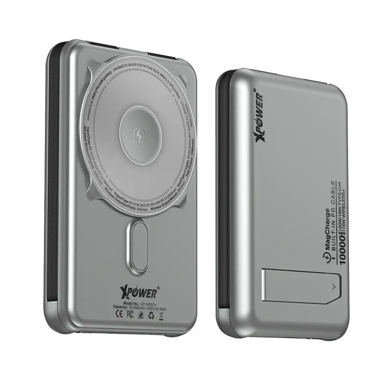 XPower M10C+ 6合1多功能數顯10000mAh 20W PD3.0 + 磁吸無線移動電源 [香港行貨]-DIGIBAL ONLINE