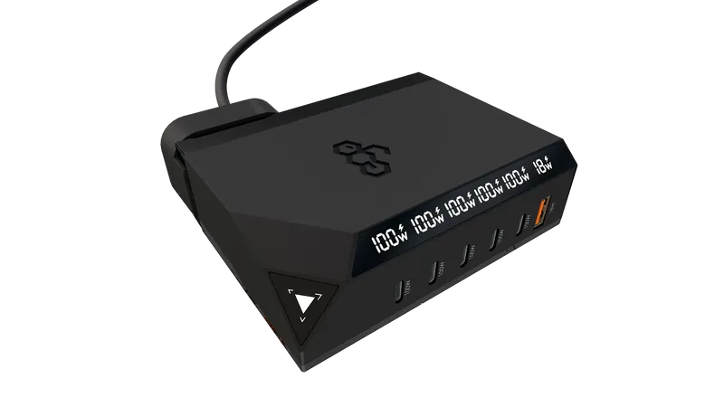 EGO EXINNO+ 180W 即時輸出顯示 6洞USB充電器 - 黑色 [香港行貨]-DIGIBAL ONLINE