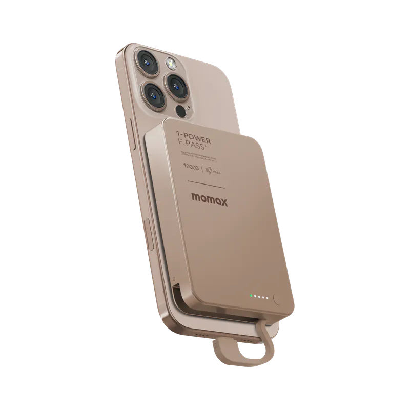 Momax 1-Power F.Pass+ 10000mAh 磁力帶線流動電源 (CCC 認證) IP158 [香港行貨]-DIGIBAL ONLINE
