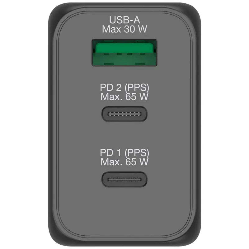 VERBATIM 3 端口 65W PD GaN 旅行充電器 - 66963 [香港行貨]-DIGIBAL ONLINE