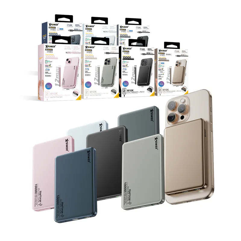XPower M10K 3合1鋁合金數顯 10000mAh PD3.0+磁吸無線外置充電器[香港行貨] (3C認證版)-DIGIBAL ONLINE