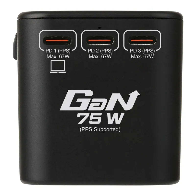 VERBATIM 5 端口 75W PD 3.0 & QC 3.0 GaN 通用旅行轉插 [香港行貨]-DIGIBAL ONLINE