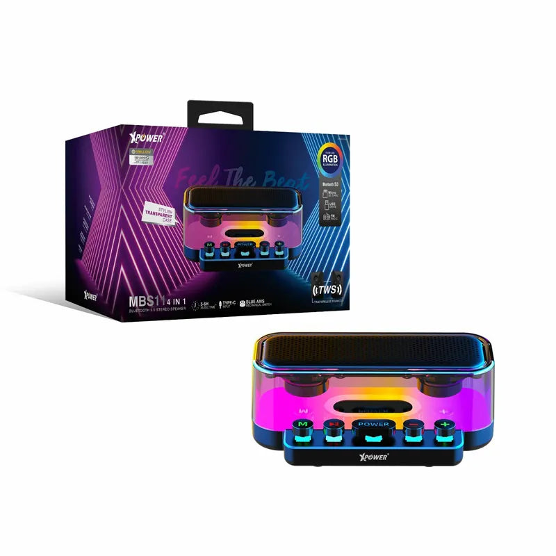 XPower MBS11 4合1無線藍牙5.0喇叭 [香港行貨]-DIGIBAL ONLINE