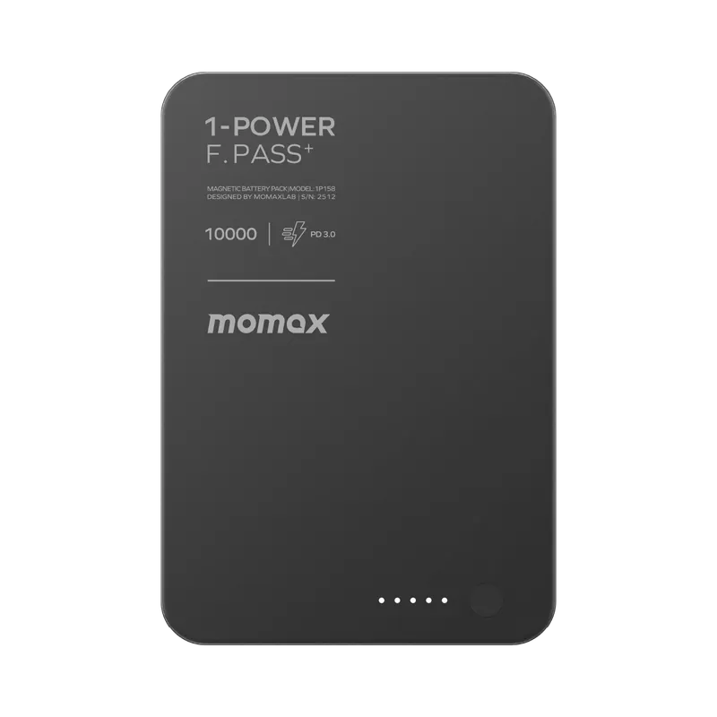 Momax 1-Power F.Pass+ 10000mAh 磁力帶線流動電源 (CCC 認證) IP158 [香港行貨]-DIGIBAL ONLINE