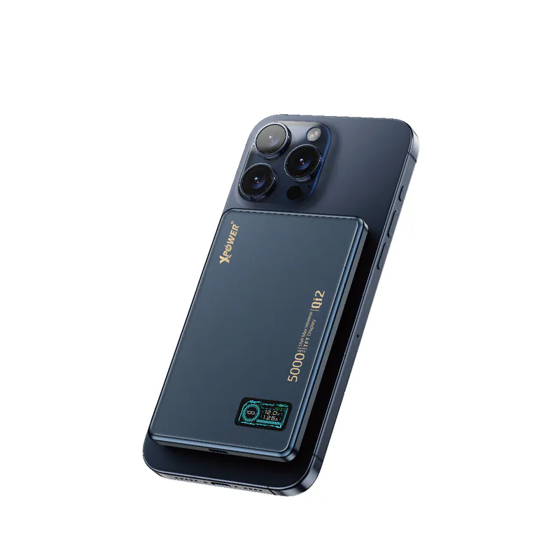 XPower MagDigita5 彩屏顯示鋁合金外殼 5000mAh PD3.0+QI2 磁吸移動電源 -[香港行貨]-DIGIBAL ONLINE