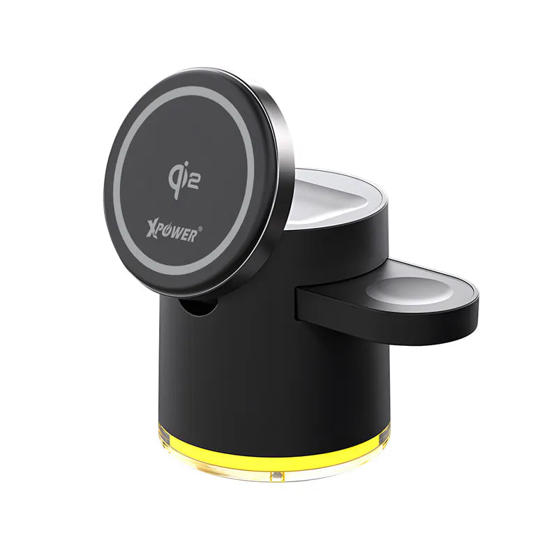 XPower MAGENGINE GE1 Qi2迷你掌心五合一 MagCharge 15W 磁吸無線充電座 [香港行貨]-DIGIBAL ONLINE