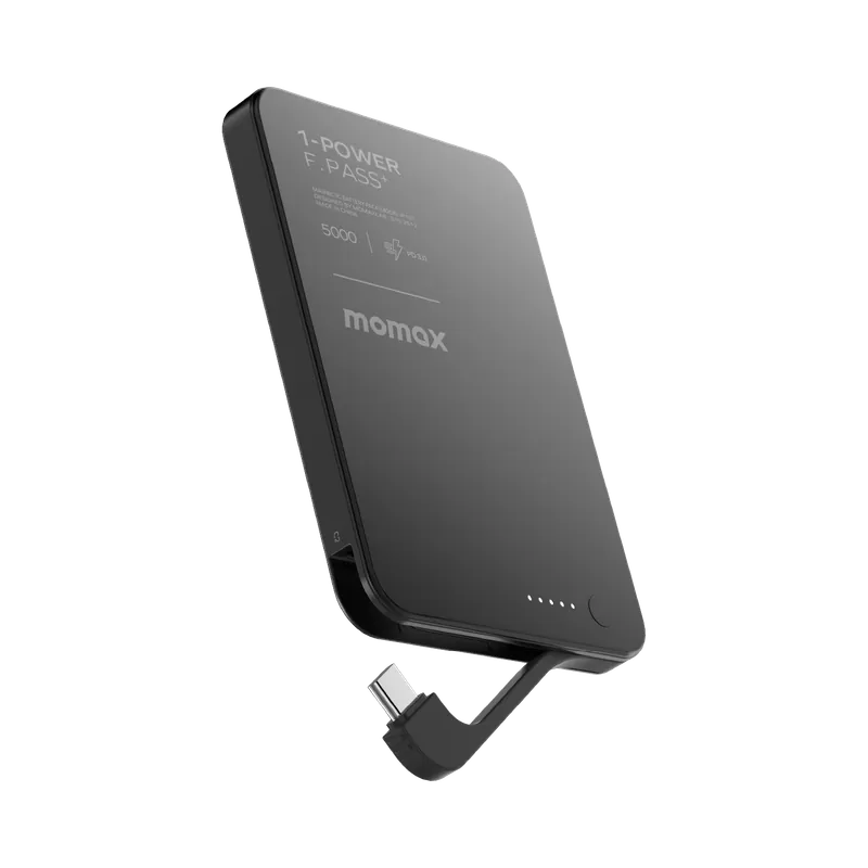 Momax 1-Power F.Pass+ 5000mAh 磁力帶線流動電源 (CCC 認證) IP157 [香港行貨]-DIGIBAL ONLINE