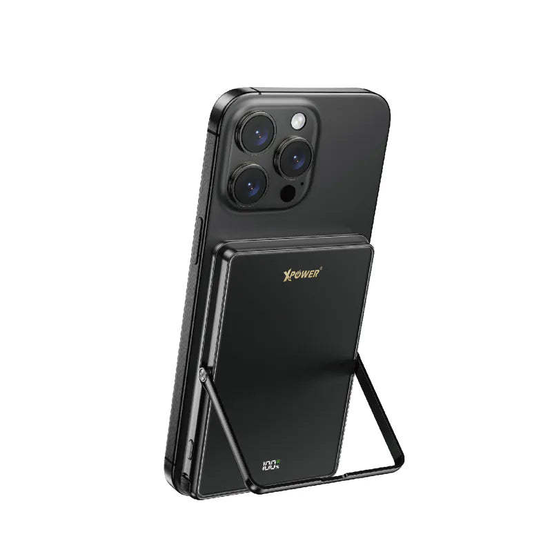 XPower M10K2 5合1鋅合金支架數顯 10000mAh PD3.0+QI2 磁吸移動電源 - [香港行貨]-DIGIBAL ONLINE