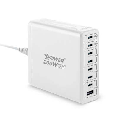 XPower GX200B 200W 8輸出 PD3.0/PPS 桌上型GaN充電器 [香港行貨]-DIGIBAL ONLINE