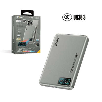 XPower MagDigita² 第2代 彩屏顯示10000mAh PD3.0+QI2 磁吸移動電源 (3C認證版)(鋁合金面)[香港行貨]-DIGIBAL ONLINE