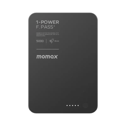 Momax 1-Power F.Pass+ 5000mAh 磁力帶線流動電源 (CCC 認證) IP157 [香港行貨]-DIGIBAL ONLINE