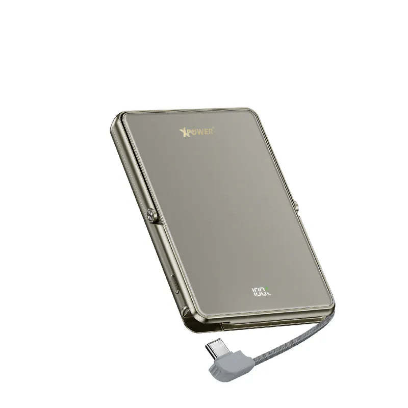 XPower M10K2 5合1鋅合金支架數顯 10000mAh PD3.0+QI2 磁吸移動電源 - [香港行貨]-DIGIBAL ONLINE