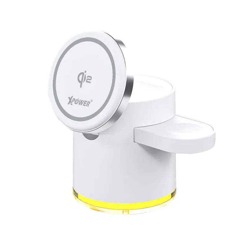 XPower MAGENGINE GE1 Qi2迷你掌心五合一 MagCharge 15W 磁吸無線充電座 [香港行貨]-DIGIBAL ONLINE