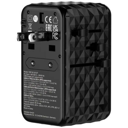 Verbatim Charge 'n' Travel Diamond 85W 通用旅行轉插連伸縮充電線 (CNT-02) - 32127  [香港行貨]-DIGIBAL ONLINE