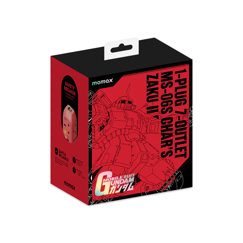 Momax x Gundam ONEPLUG PD20W 2A2C 7位USB拖板 [香港行貨]-DIGIBAL ONLINE