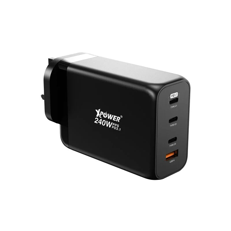 XPower GW240 240W PD3.1 Gan 4輸出智能充電器 [香港行貨]-DIGIBAL ONLINE