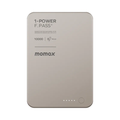 Momax 1-Power F.Pass+ 10000mAh 磁力帶線流動電源 (CCC 認證) IP158 [香港行貨]-DIGIBAL ONLINE