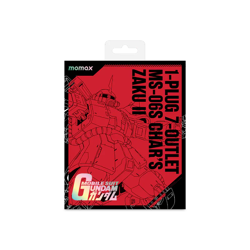 Momax x Gundam ONEPLUG PD20W 2A2C 7位USB拖板 [香港行貨]-DIGIBAL ONLINE