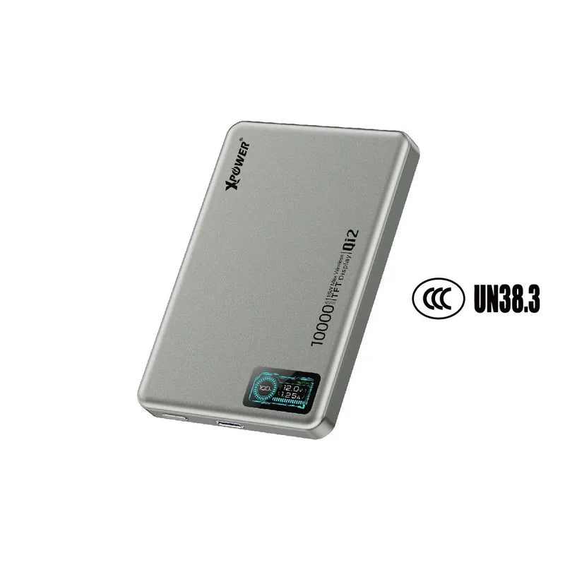 XPower MagDigita² 第2代 彩屏顯示10000mAh PD3.0+QI2 磁吸移動電源 (3C認證版)(鋁合金面)[香港行貨]-DIGIBAL ONLINE