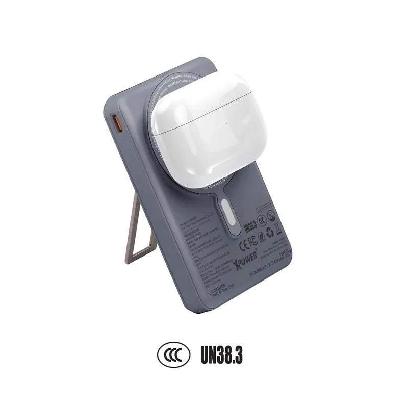 XPower M10R  (3C認證版) 7合1 10000mAh PD 3.0 雙內置線+磁吸無線移動電源連支架 [香港行貨]-DIGIBAL ONLINE