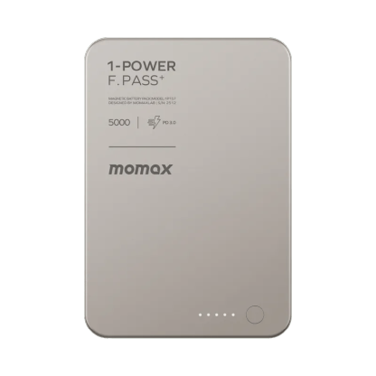 Momax 1-Power F.Pass+ 5000mAh 磁力帶線流動電源 (CCC 認證) IP157 [香港行貨]-DIGIBAL ONLINE