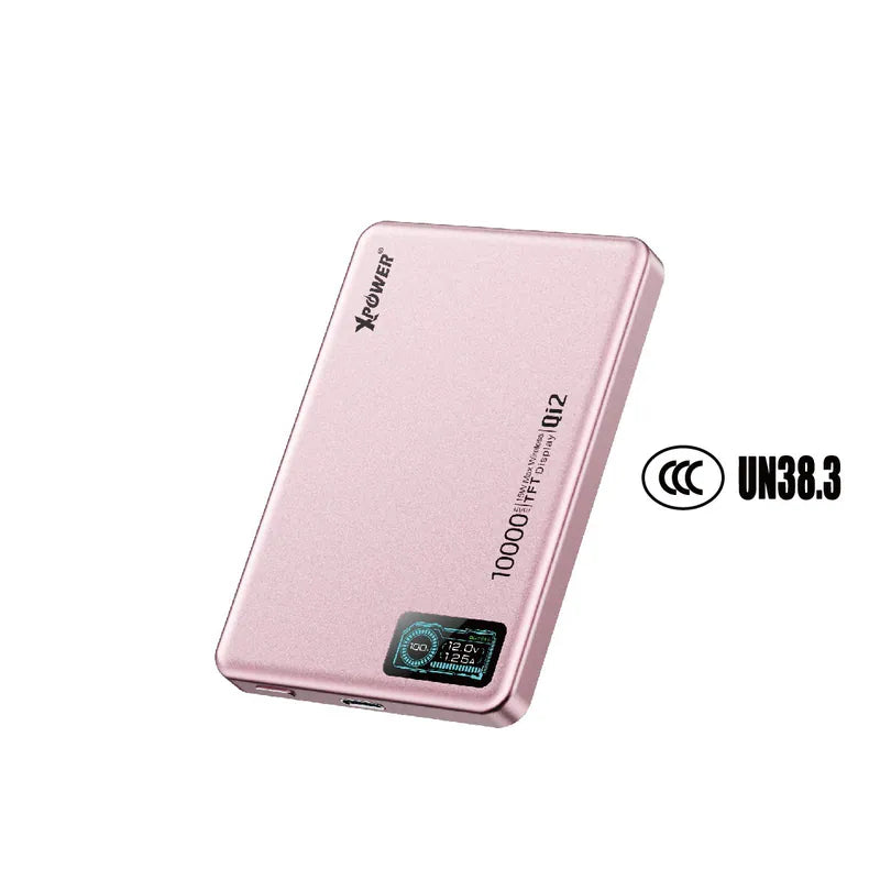 XPower MagDigita² 第2代 彩屏顯示10000mAh PD3.0+QI2 磁吸移動電源 (3C認證版)(鋁合金面)[香港行貨]-DIGIBAL ONLINE