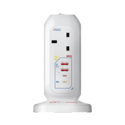 Momax x Gundam ONEPLUG PD20W 2A2C 7位USB拖板 [香港行貨]-DIGIBAL ONLINE