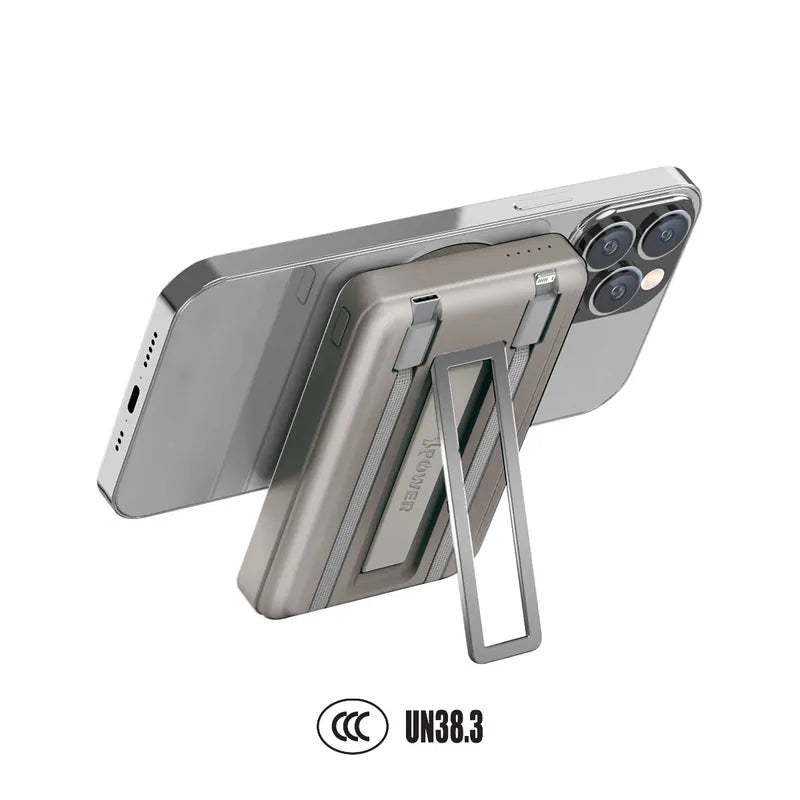 XPower M10R  (3C認證版) 7合1 10000mAh PD 3.0 雙內置線+磁吸無線移動電源連支架 [香港行貨]-DIGIBAL ONLINE