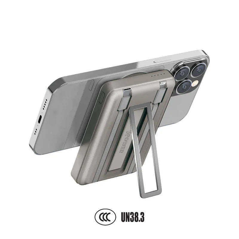 XPower M10R  (3C認證版) 7合1 10000mAh PD 3.0 雙內置線+磁吸無線移動電源連支架 [香港行貨]-DIGIBAL ONLINE