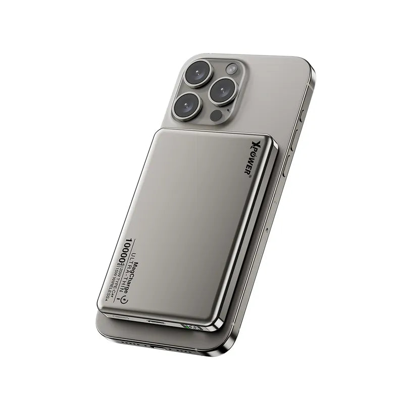 XPower M10K 3合1鋁合金數顯 10000mAh PD3.0+磁吸無線外置充電器[香港行貨] (3C認證版)-DIGIBAL ONLINE