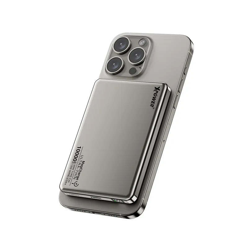 XPower M10K 3合1鋁合金數顯 10000mAh PD3.0+磁吸無線外置充電器[香港行貨] (3C認證版)-DIGIBAL ONLINE