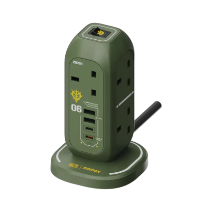 Momax x Gundam ONEPLUG PD20W 2A2C 7位USB拖板 [香港行貨]-DIGIBAL ONLINE