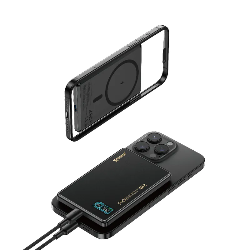 XPower MagDigita5 彩屏顯示鋁合金外殼 5000mAh PD3.0+QI2 磁吸移動電源 -[香港行貨]-DIGIBAL ONLINE