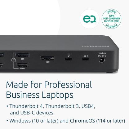 KENSINGTON SD5900T EQ Thunderbolt™ 4 Quad 4K Dock — Midnight Blue（K35232AP）[香港行貨]