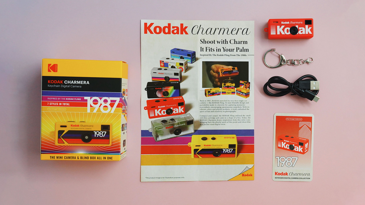 KODAK CHARMERA keychain mini digital camera blind box (Millennium single box MDC-CRMR01) original goods