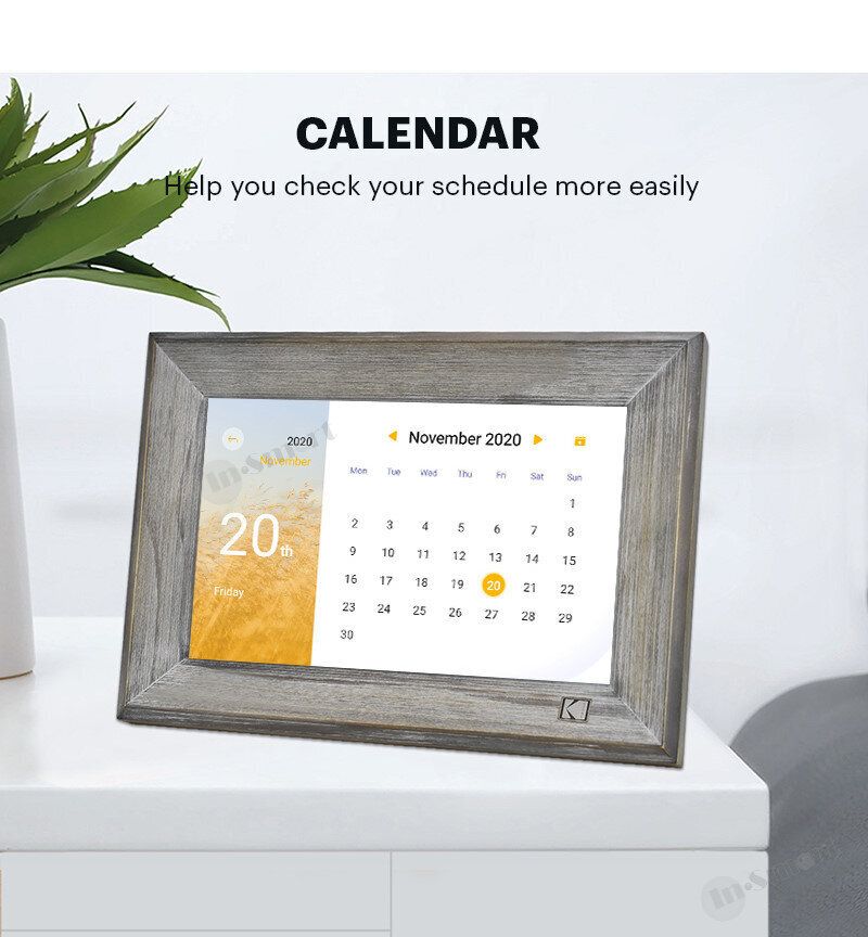 Kodak RCF-1013 (Gray MDF) WiFi Digital Photo Frame - Genuine HK Stock