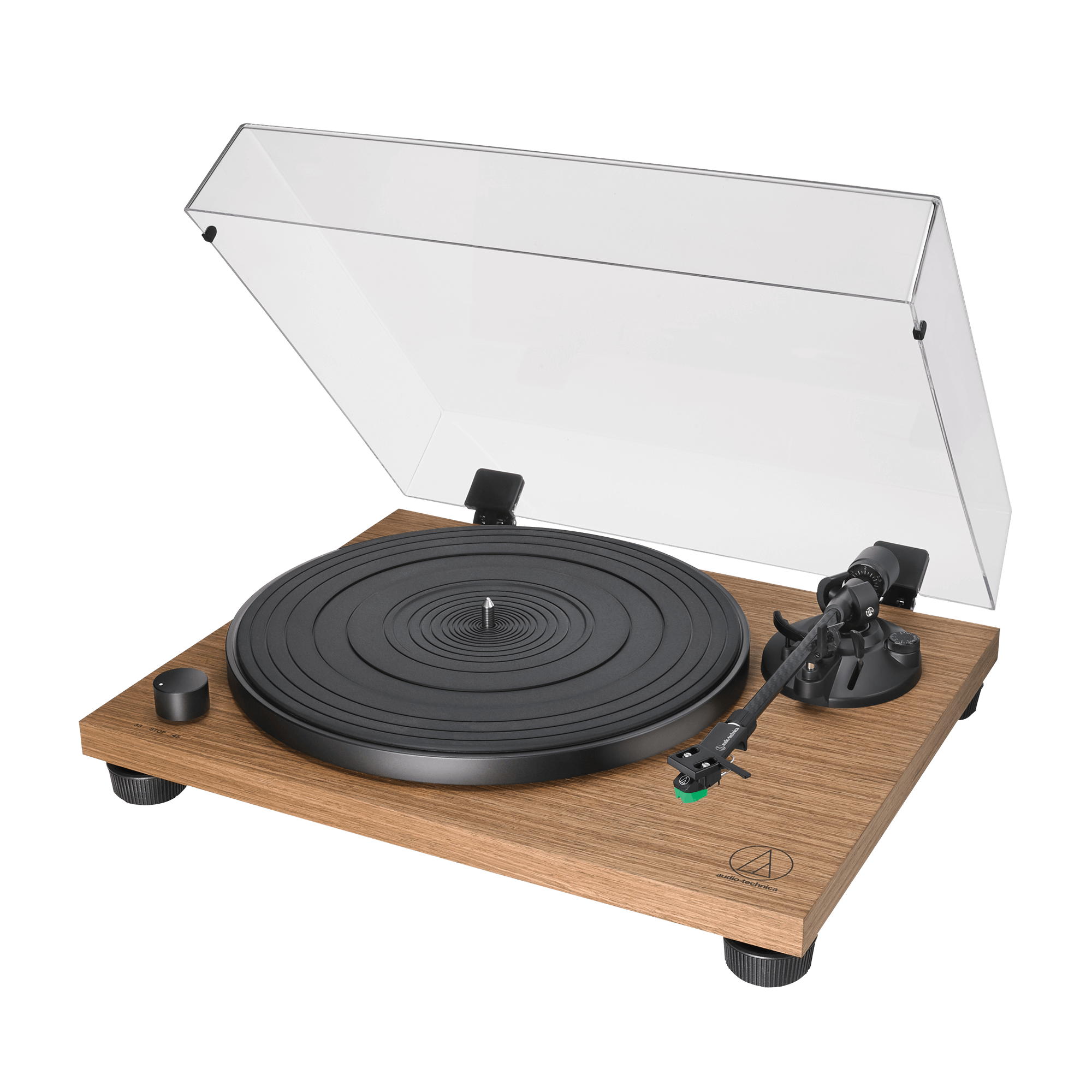 Audio-Technica AT-LPW40WN Manual Belt-Drive Turntable (Walnut Finish)