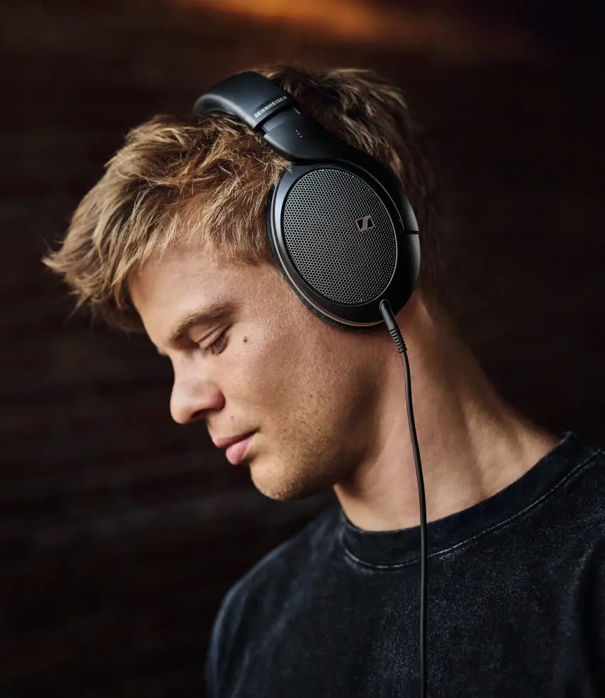 HD 550 open-back audiophile headphones detail