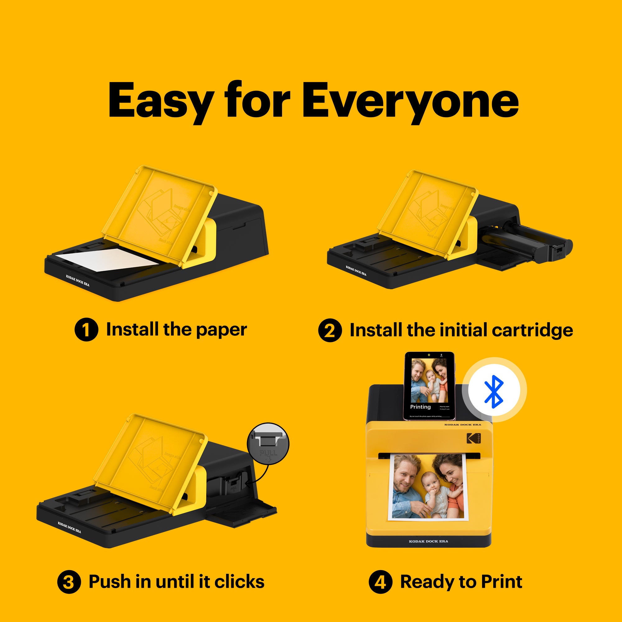 Kodak Dock ERA (D600) 4x6 Desktop Photo Printer (Yellow) Genuine HK Stock