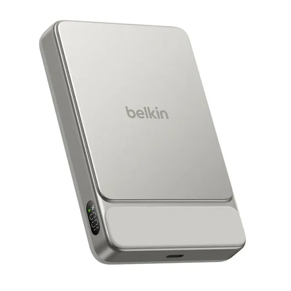 BELKIN UltraCharge 2 合 1 Qi2 25W 摺疊磁吸充電器 黑色 WIZ039myBK 香港行貨