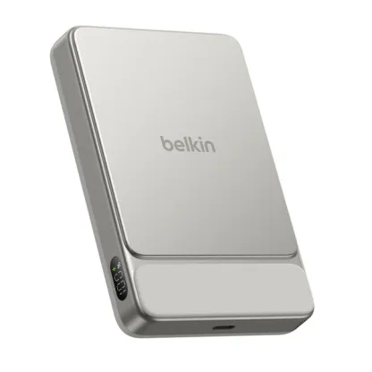 BELKIN UltraCharge 2 合 1 Qi2 25W 摺疊磁吸充電器 黑色 WIZ039myBK 香港行貨