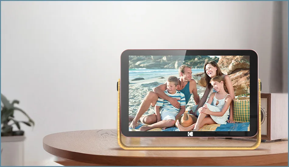 Kodak RWF-108V Battery-Powered (Blue/Rose Gold) WiFi Digital Photo Frame - Original Product