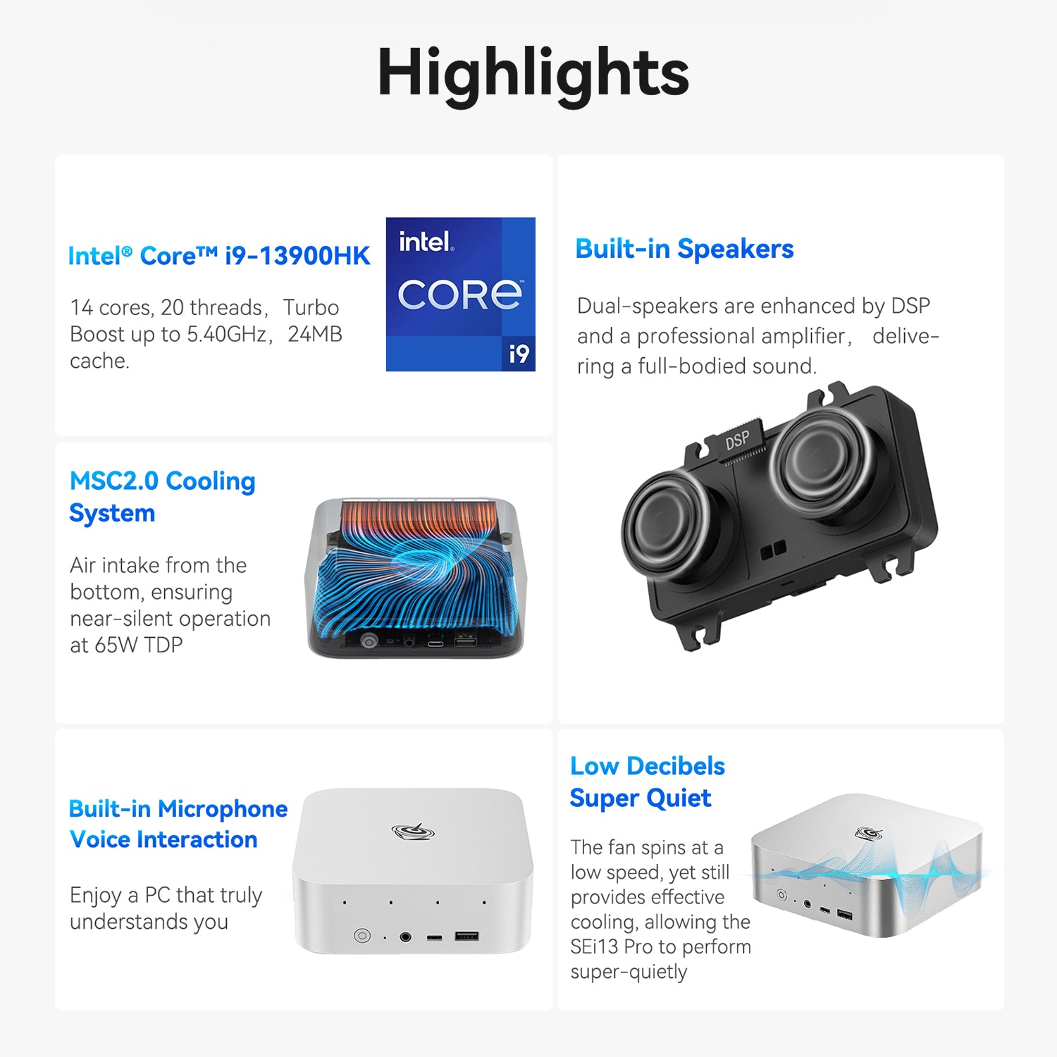 Beelink SEi13 Pro 13620H 32G Mini Computer (CS-BSE136H) [Hong Kong Genuine Product]
