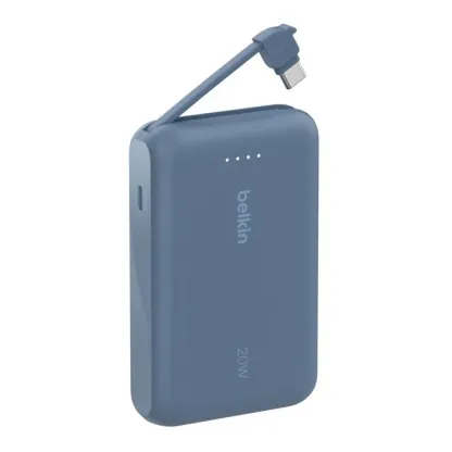 BELKIN BoostCharge Power Bank 10K with Integrated Cable [香港行貨] # 內地3C認證 藍色