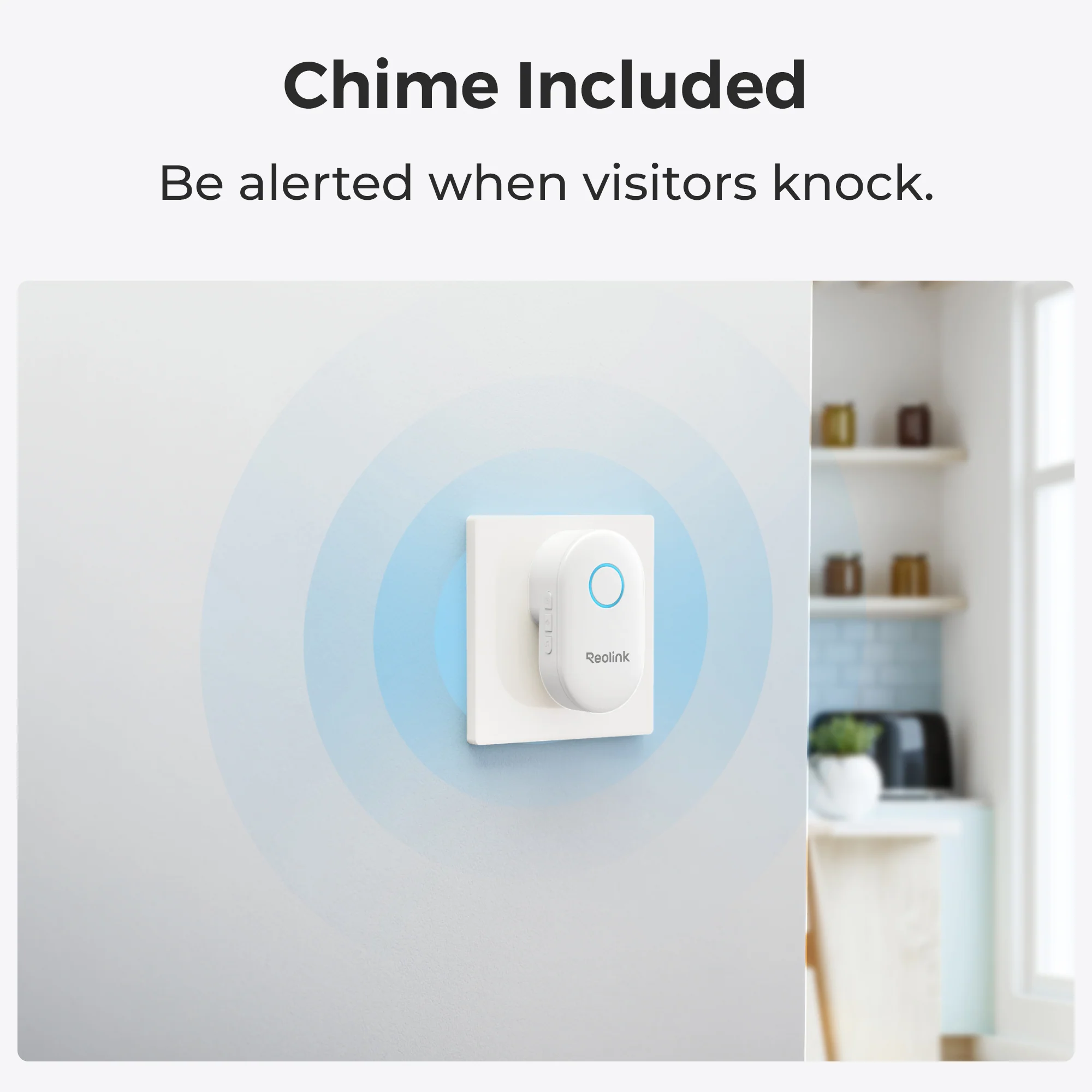 Reolink Video Doorbell WiFi 全無線智能門鐘+門鈴攝錄機 [香港行貨]
