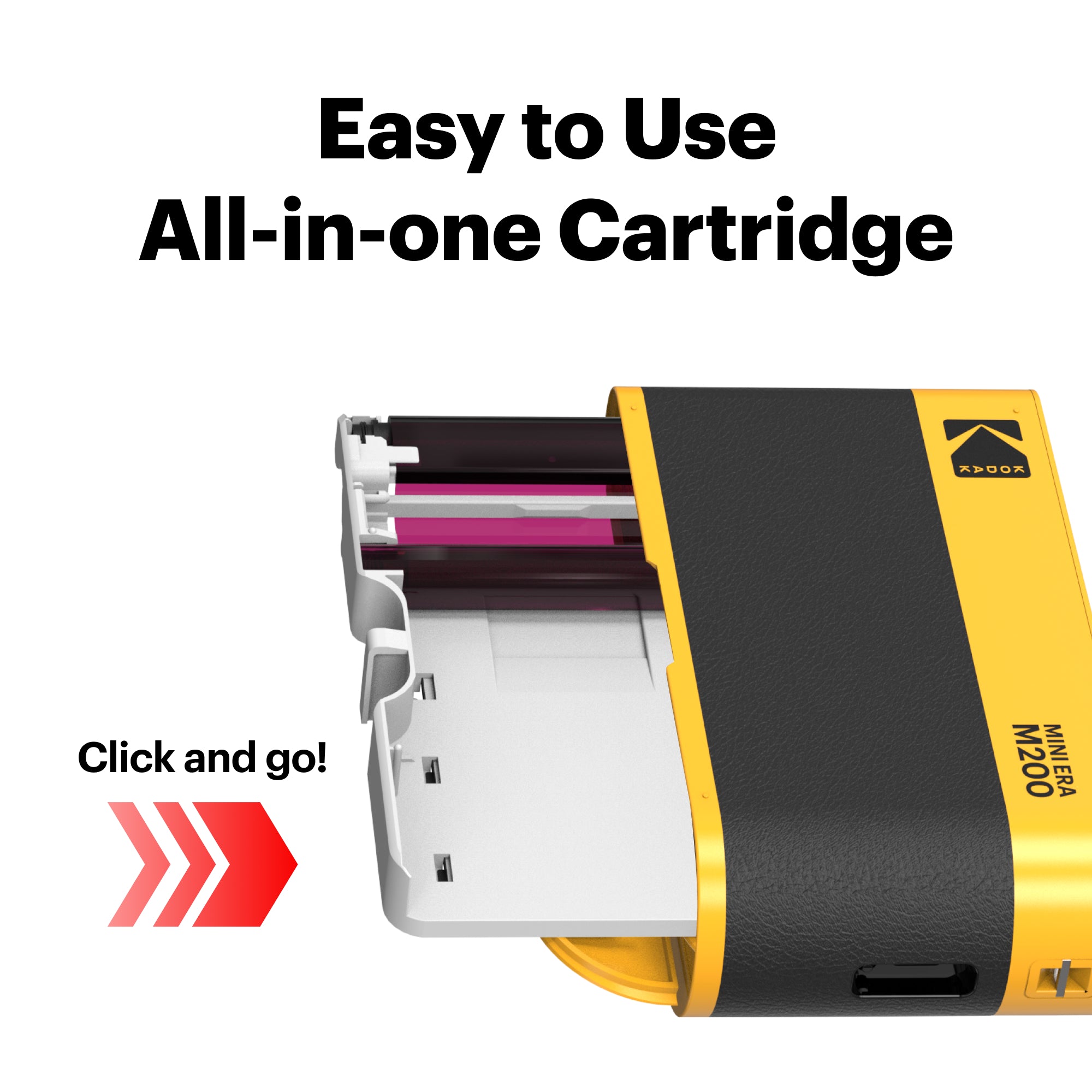 Kodak Mini 2 ERA (M200) Portable Photo Printer (Yellow/Black) Genuine HK Stock