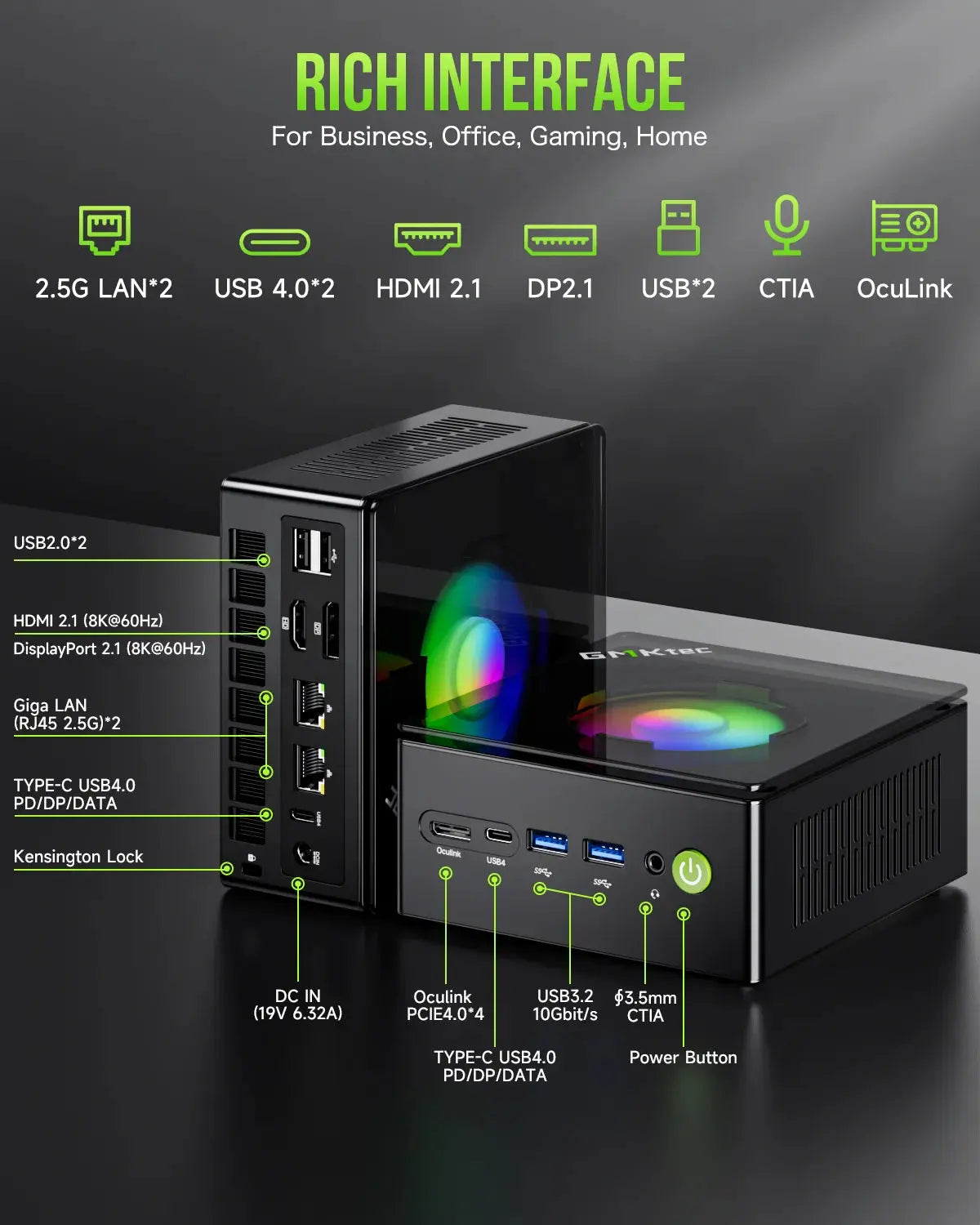 GMKTEC NucBox K11 AMD Ryzen 9 8945HS Mini PC (CS-GNBK11) [Hong Kong genuine product]